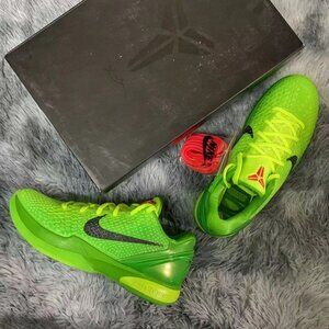 🥰🎄Nike Zoom Kobe 6 Protro Low Grinch🟢